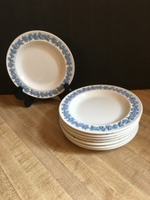 8 Wedgwood Queensware Lavender On Cream Shell...