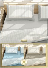 COMPLETO SET LENZUOLA IN COTONE PERCALLE LETTO MATRIMONIALE
