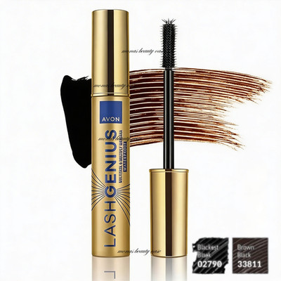 Avon LASH GENIUS MULTITASK & MULTIPLY Mascara BROWN BLACK Wasserfest Carnauba