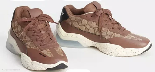 Coach Uomo Citysole Runner Khaki Nuovo Con Scatola Taglia 11 D