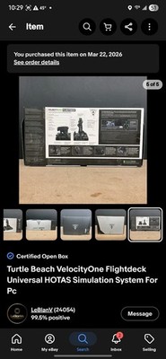 Turtle Beach VelocityOne Flightdeck Universal HOTAS Simulation System For Pc