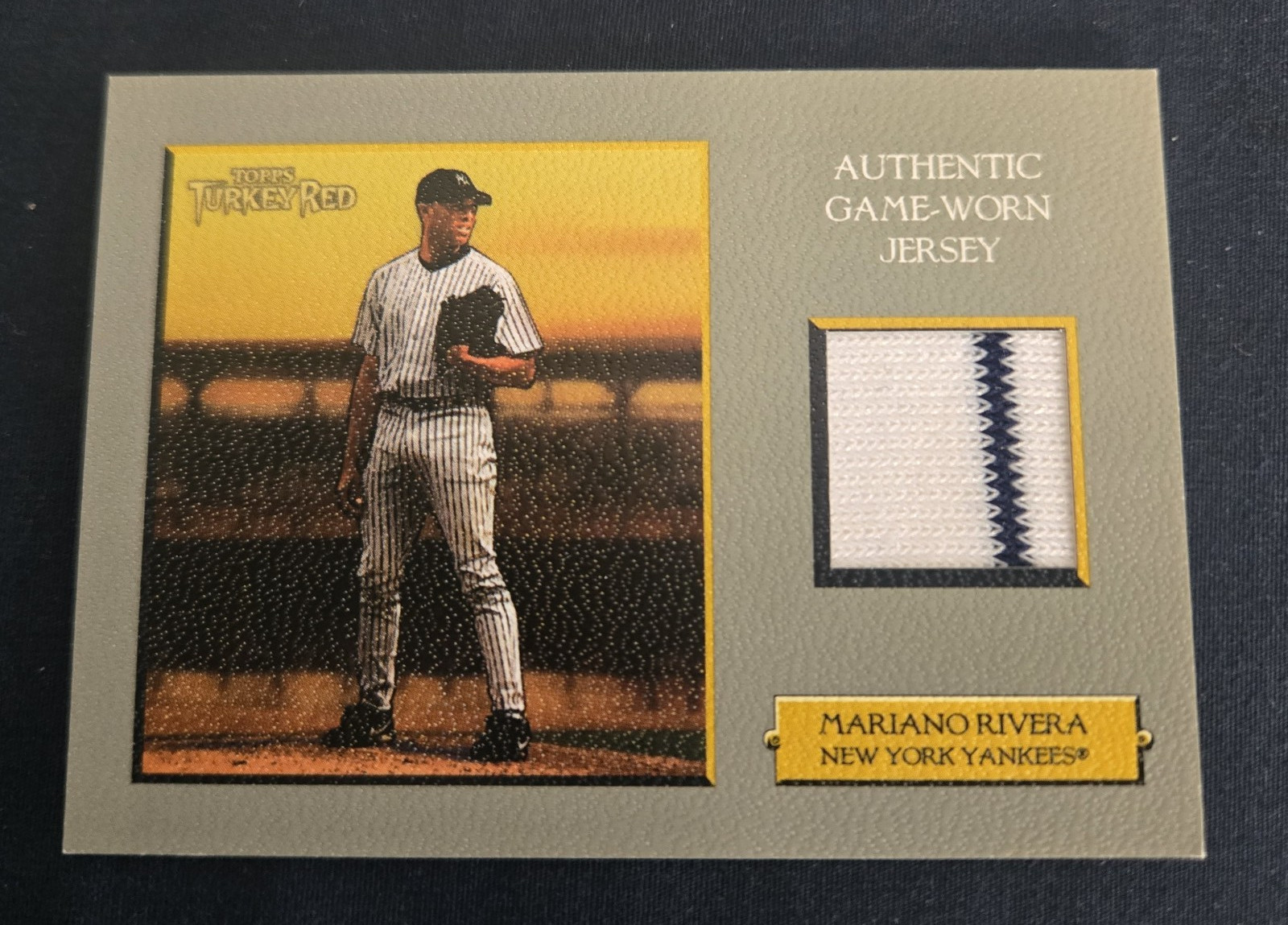 2006 Topps Turkey Red Mariano Rivera Game Used Jersey Relic Yankees view 1