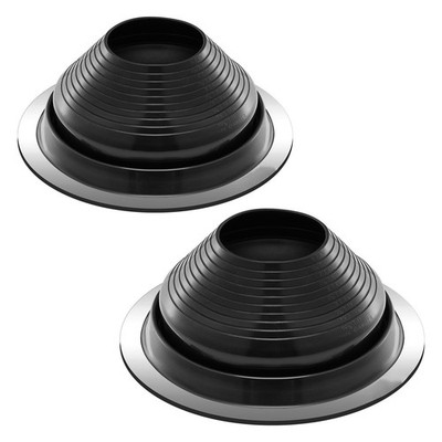 Roof Vent Pipe Flashing Boots 2 Pcs Fitting 6-11in Pipes