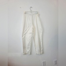 Flawed Vintage Giorgio Armani Le Collezioni White Dress Pants High Waist 14