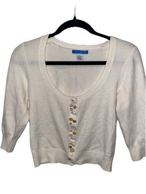 VTG  Y2K Delia s Jrs. Size Medium Cardigan Sweater Button Accents Vintage