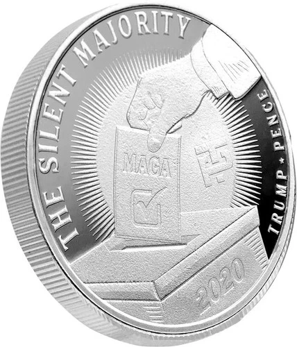 Trump 1 Oz .999 Silver Round THE SILENT MAJORITY