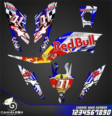 Yamaha Raptor 250R  250 125 graphics stickers decals kit atv