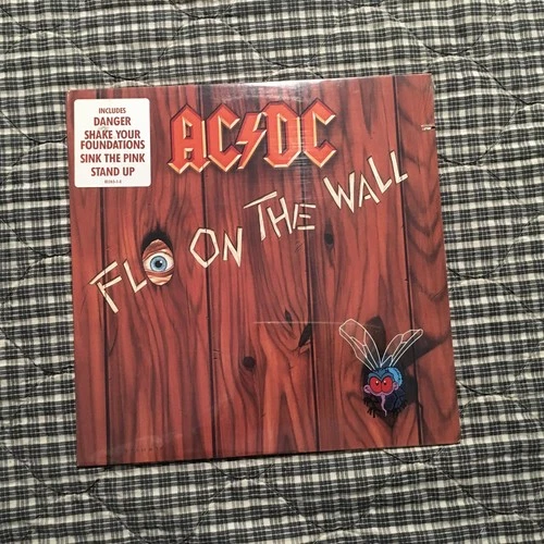 AC/DC ‎Fly On The Wall Atlantic ‎7 81263-1-E 1985 US Sealed Hype Sticker