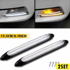 4x 6" DRL LED Headlight Strip Light Daytime Running Sequential Turn Signal Lamp