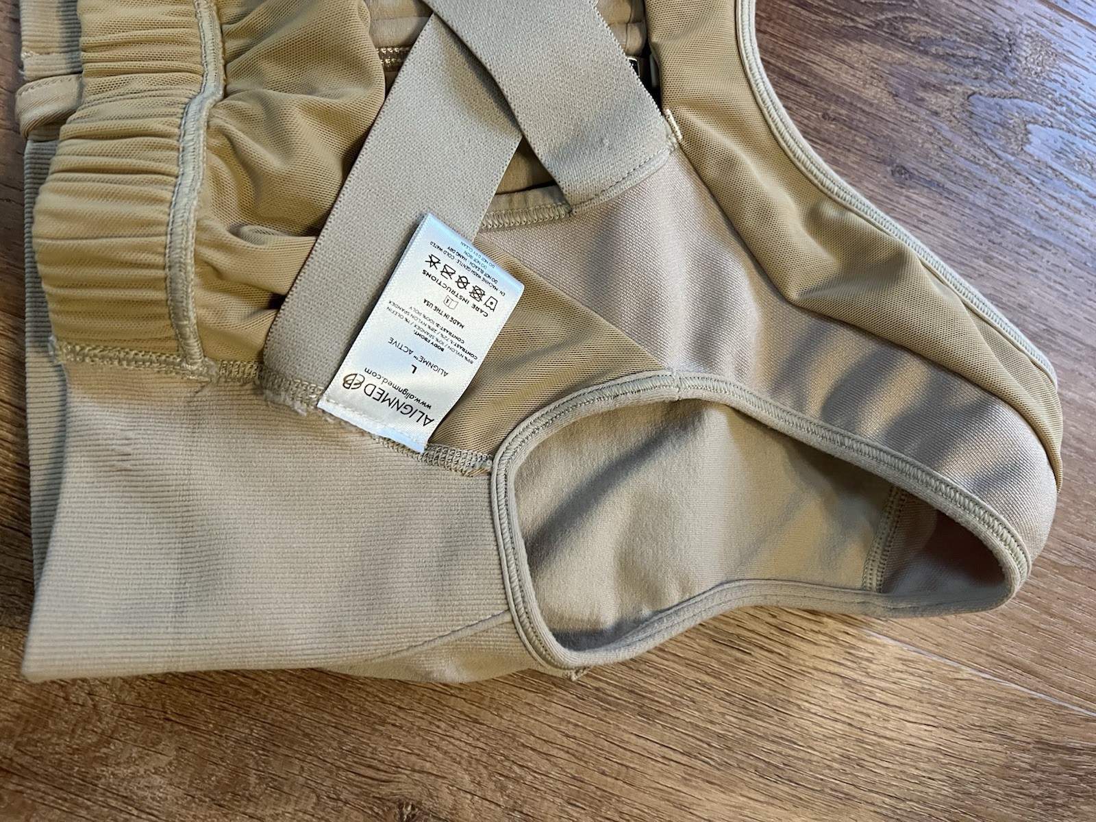 Alignmed Posture Correction Bra Size Large Beige - image 11