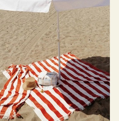 BUSINESS AND PLEASURE CO Holiday Beach Blanket  Le Sirenuse Capri Stripe NEW