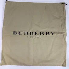 Authentic Burberry Logo Dust Bag Drawstring Travel Storage  17” x 17”