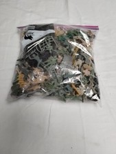 Large Lot Over 100 Plastic Army Men Green Grey Brown Multiple Types  Sizes VTG