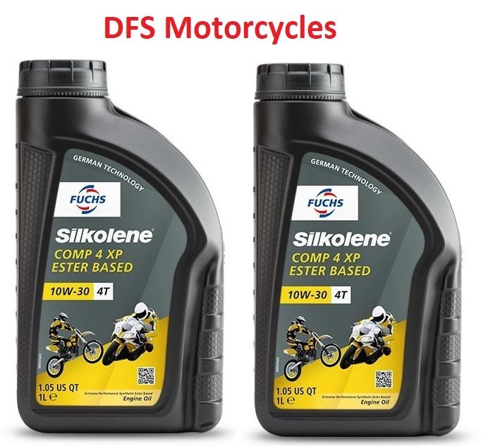 Silkolene Comp 4 10W-30 XP  Motorcycle 10W30 Engine Oil 4T Fuchs - 1L Twin Pack