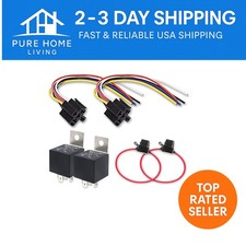 Automotive 5-Pin 30A/40A Relays & Interlocking Sockets with ATC Fuses Included