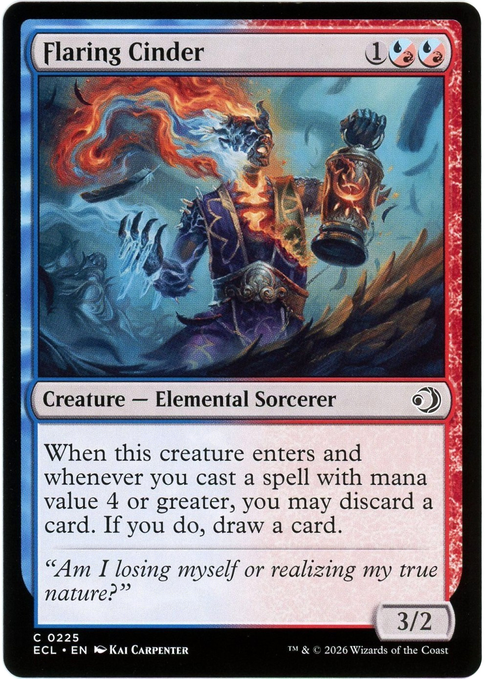 Flaring Cinder - 0225 - Lorwyn Eclipsed ECL - MTG - NM/M