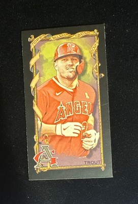Topps 2023 Allen & Ginter Mike Trout Black Mini variant lLos Angeles Angels MLB