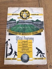 Wolverhampton Wanderers vs Chelsea Official Programme First Division Football