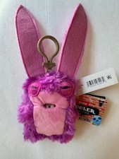 Mini Fuggler Plush Clip-On Keyring LORD LONG EARS PINK Ugly Silly Keychain Gift