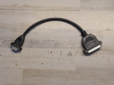 DB9 Female to DB25 Male Serial Adapter Cable PC Retro Computing Vtg Black
