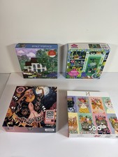 Lot Of 5 Jigsaw Puzzles 2-500 Pc 1-300 Pc 1-1000 Pc