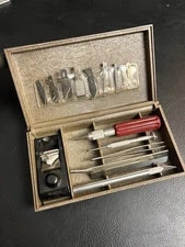 VTG X-ACTO Basic Deluxe Craft Tool Set Kit Plastic Case Block Planer Blades USA
