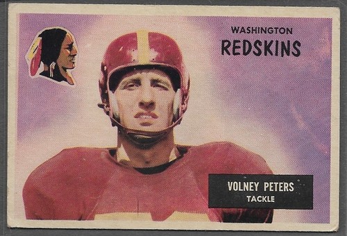 Volney Peters #17 1955 Bowman card