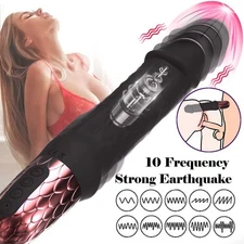 Thick Big Realistic Dildo G spot Rabbit Vibrator Women Sex Toys Rechargeable NEW