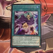 YUGIOH LULLABY OF OBEDIENCE LCKC-EN042 SECRET UNLIMITED ED NM