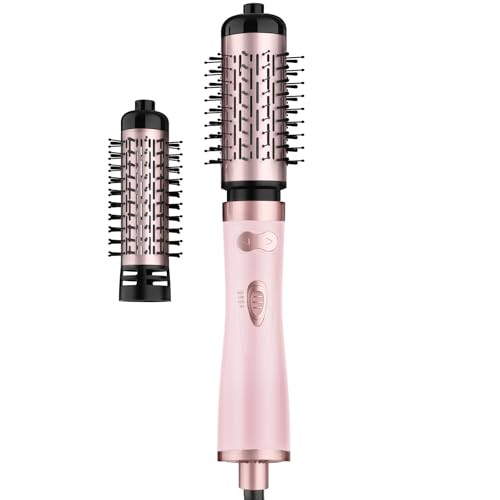 Ceramic Rotating Hair Dryer Brush Set with 2 Spin Brushes 1.5 Inch
