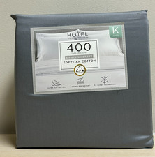 Hotel Signature 400 Thread Count Egyptian Cotton 6-piece King Sheet Set, Gray