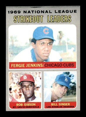 1970 Topps #71 Jenkins/Gibson/Singer N.L. Strikeout LL LL EXMT+ X3649274