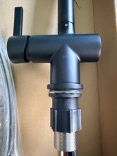 New Bower Matt Black Single Lever Kitchen Tap with Pull Out Spray - Matte Black