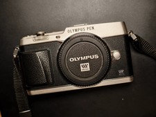 Olympus PEN E-P5 Silver Mirrorless Digital Camera Only Body 16.1MP