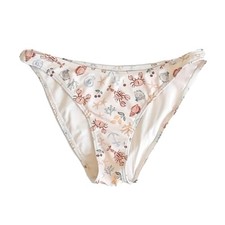 Rylee  Cru Women  s Medium Nautical Scoop Bikini Bottom Swimwear