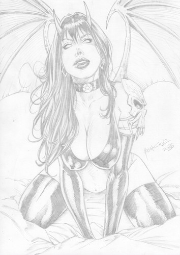 💥Purgatori (09"x12") comic art by Josh Cruz - TramaStudio💥