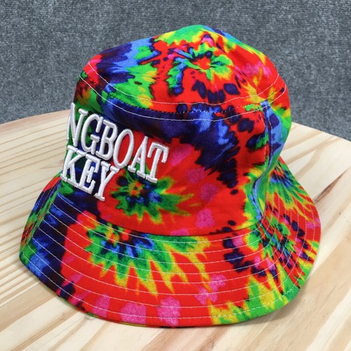 Longboat Key Florida Bucket Hat Tie Dye Rainbow Souvenir Sun Cap Alvis Island