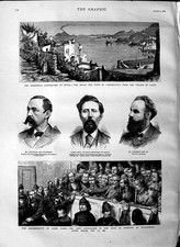 Original Old Antique Print 1883 Assassination James Carey Kilmainham Ischi 19th