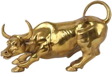 ASkinds Wall Street Bull Statue, Wall Street Bull Art Decor Ox Figure Statues...