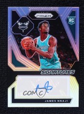 2023-24 Panini Prizm Rookie Signatures Silver James Nnaji #RSI-NNJ Auto 8d9