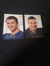 2 original Autogrammkarten Vitali und Wladimir Klitschko