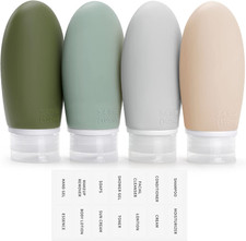 100Ml Silicone Travel Bottle for Toiletries, 4 Pack Leak Proof | Travel Containe