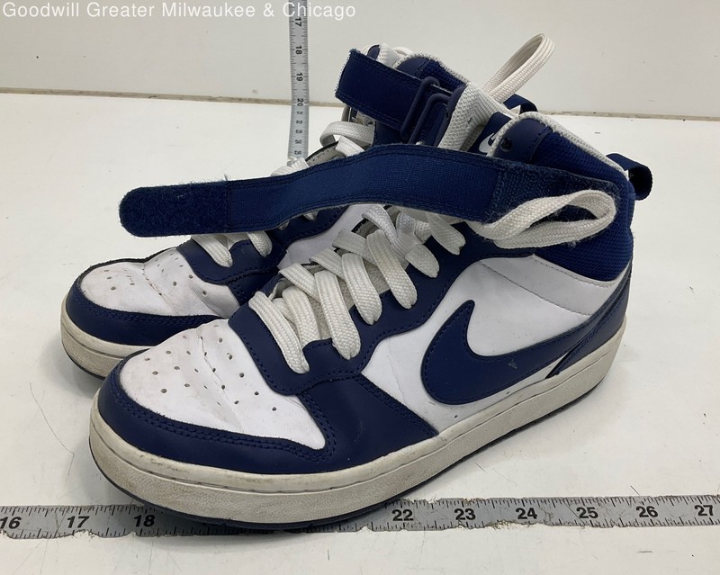 Nike Blue and White High Top Youth Athletic Shoes Size 6Y