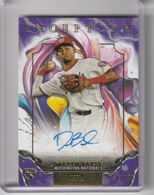 2025 TOPPS INCEPTION #RESA-DB DARREN BAKER AUTOGRAPH RC NATIONALS 54/199 9256