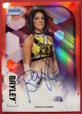 Bayley Auto Red /5 Topps WWE 2020 Chrome 