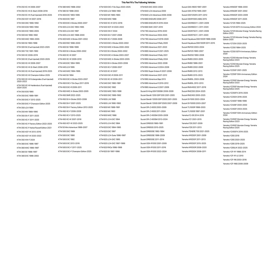 Tusk Swing Arm Chain Adjuster Bolt Repair Kit For HONDA CR500R 1990-2001 - Image 3 of 4