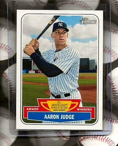 AARON JUDGE 2018 TOPPS HERITAGE  AWARD WINNERS CARD AW-5