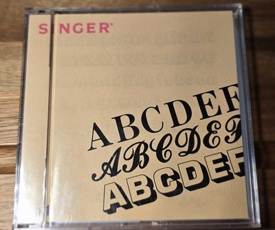 Singer Sewing Machine Cartridge No 1 for Embroidery Font Lettering