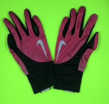 Nike Women's Running Hat And Gloves Pink Black Size Small Just Do It S