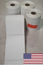 4 Rolls 4x6 Direct Thermal Shipping Labels - 250 per roll - 1000 labels